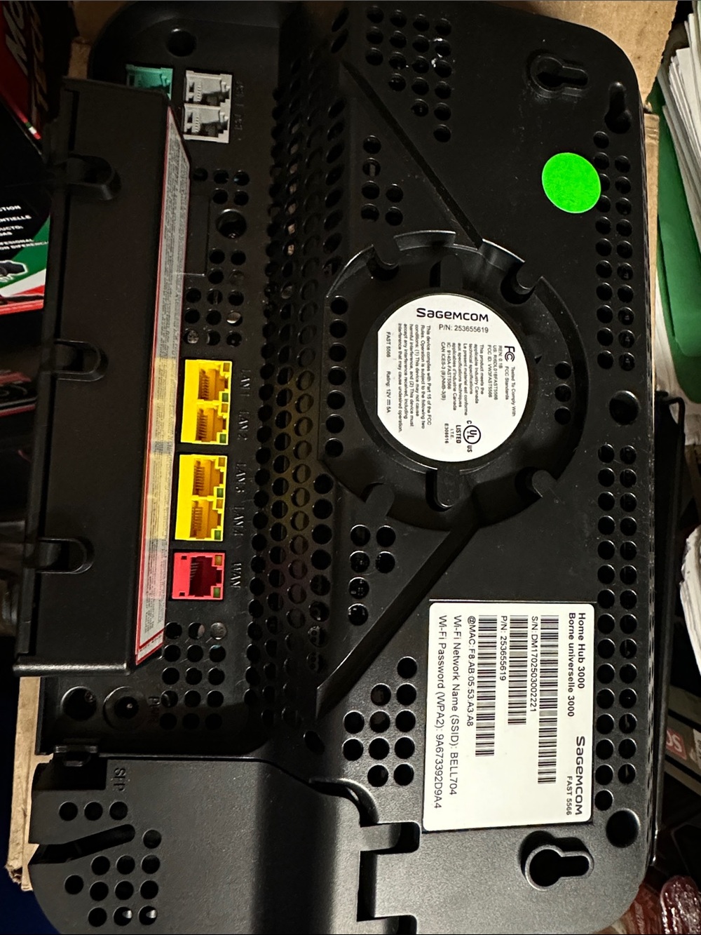 Sagemcom Black Home Router / Modem - Picture 2 of 3